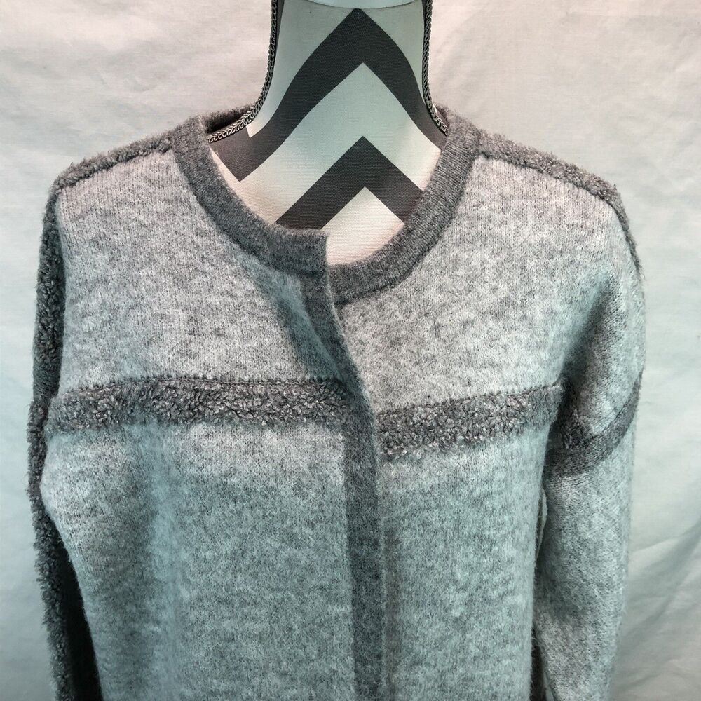 Shein Soft Open Front Gray Long Sleeve Cardigan Sweater One Size LLL20